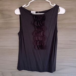 Akris Punto Black Modal Fringe Tank top S
